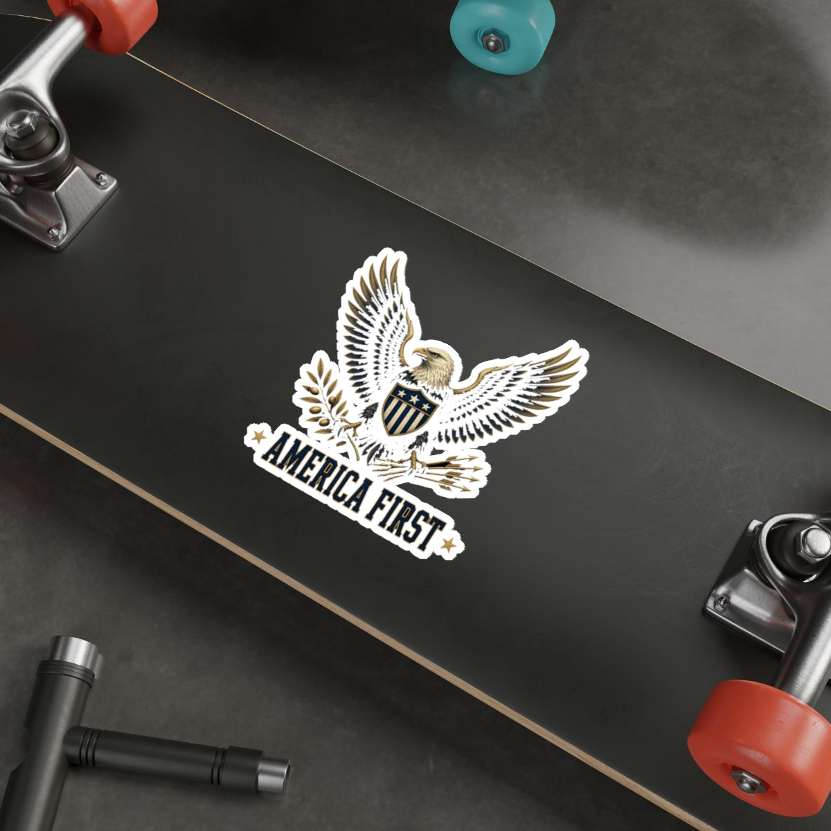 America First Eagle Die-Cut Sticker