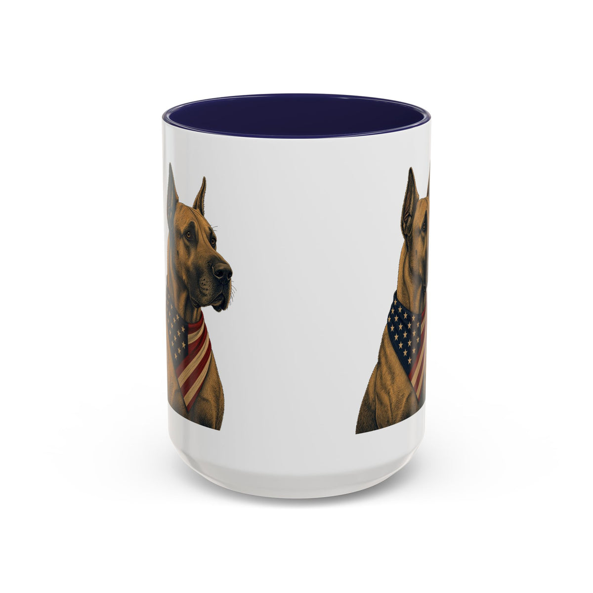 Patriotic Great Dane Accent Mug