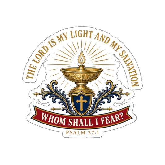 Light & Salvation Psalm 27:1 Die-Cut Sticker