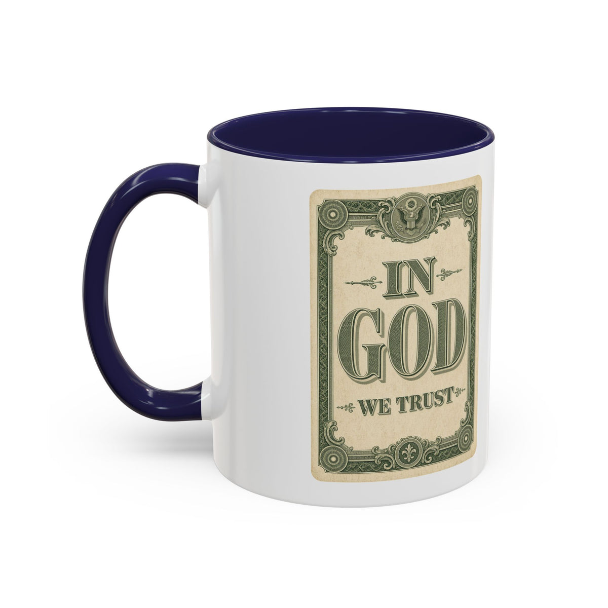 In God We Trust Card Accent Mug