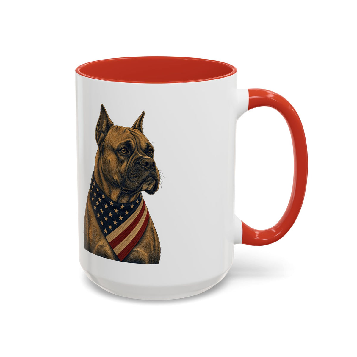 Patriotic Boxer Accent Mug