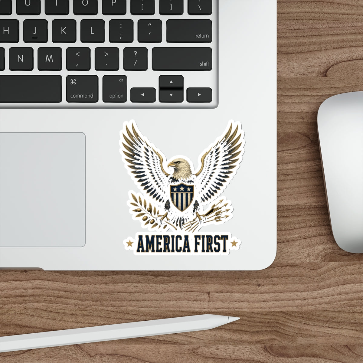 America First Eagle Die-Cut Sticker