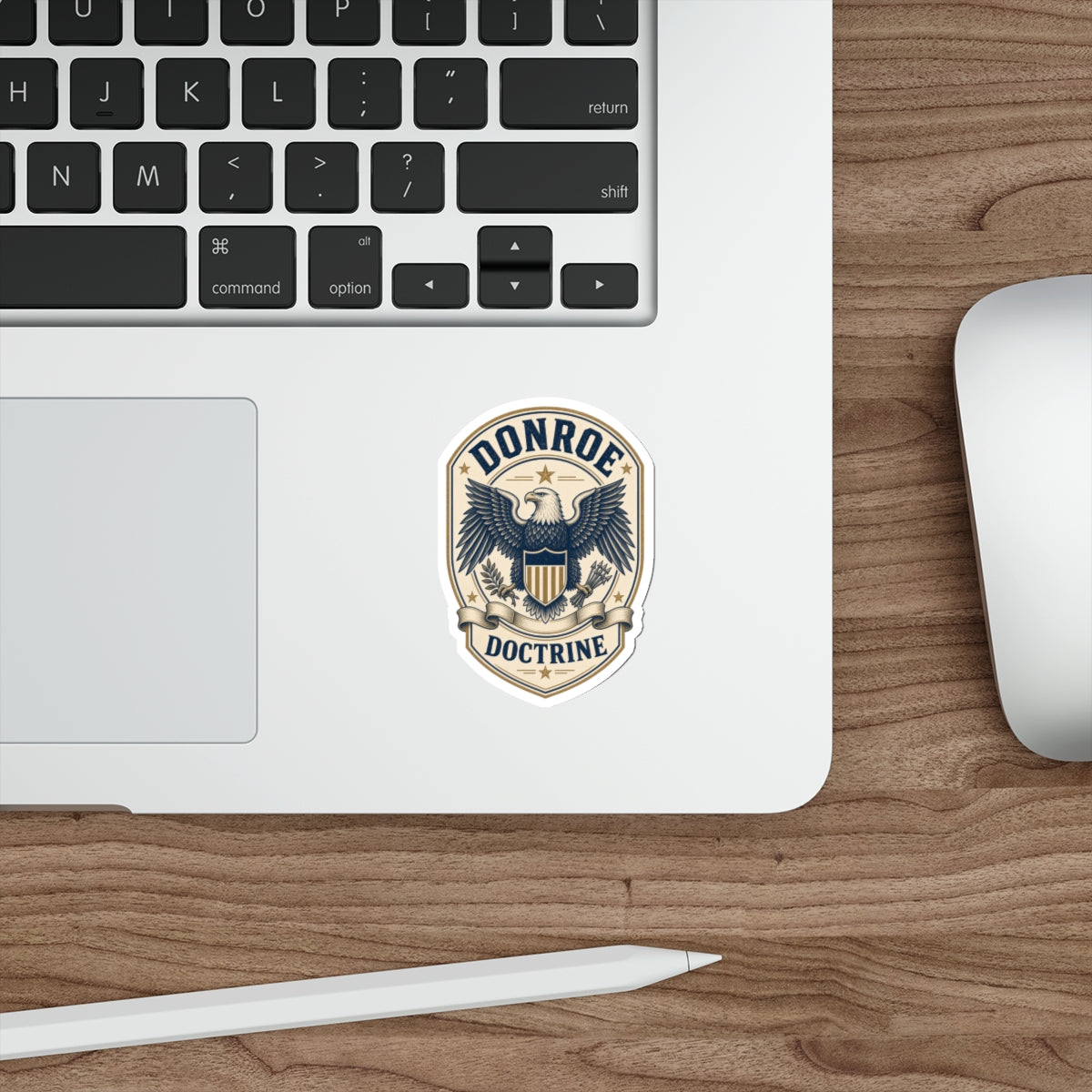 Donroe Doctrine Badge Die-Cut Sticker