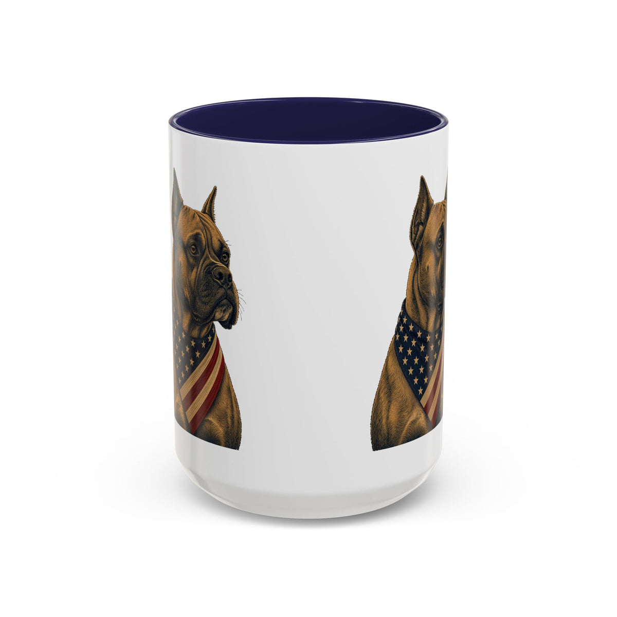 Patriotic Boxer Accent Mug