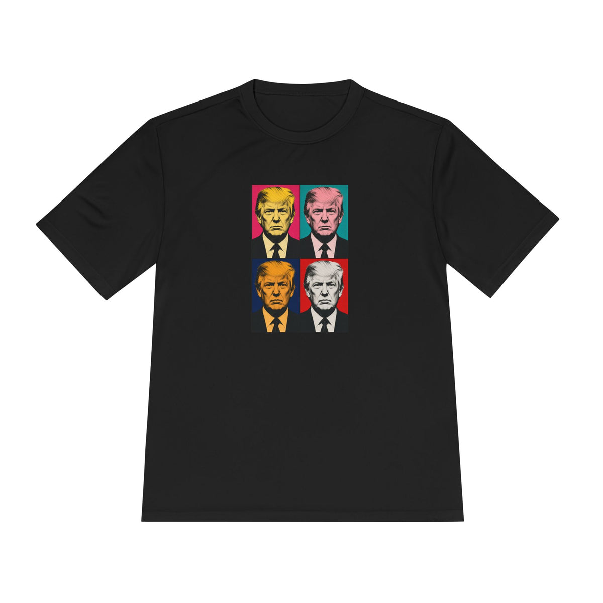 Trump Pop Art Grid Men's Dry-Fit Performance Tee