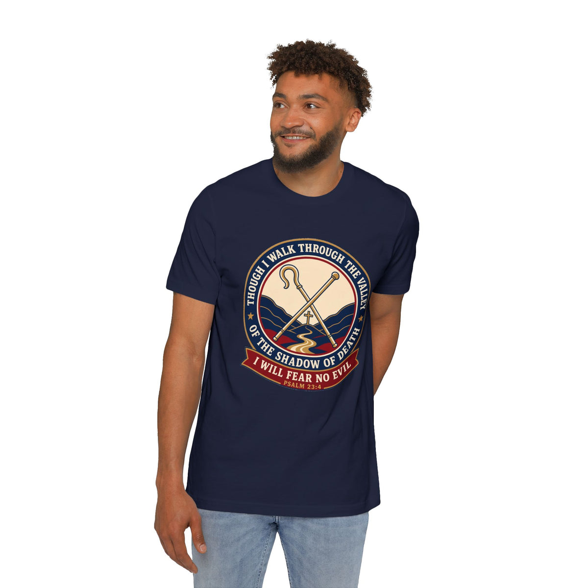 Fear No Evil Psalm 23:4 Lightweight Tee