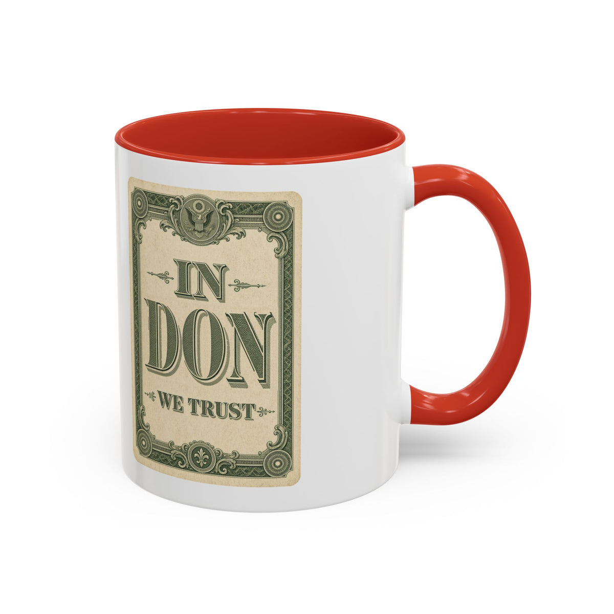 In Don We Trust Card Accent Mug