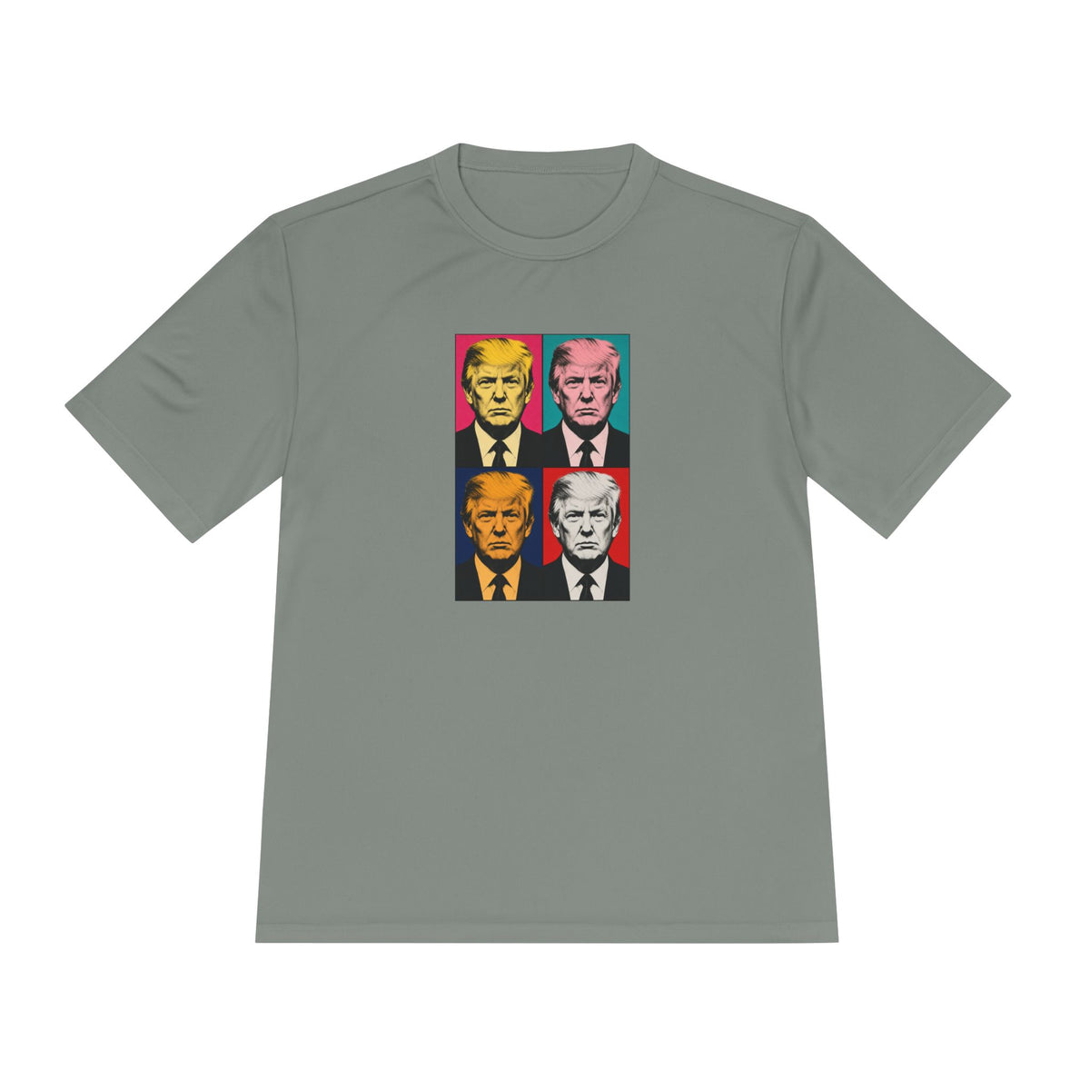 Trump Pop Art Grid Men's Dry-Fit Performance Tee