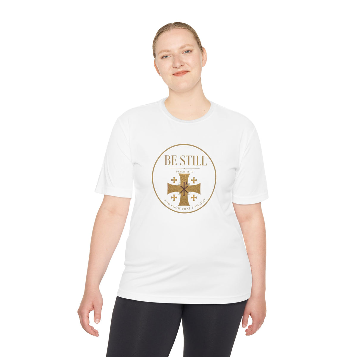 Be Still Psalm 46:10 Men's Dry-Fit Performance Tee