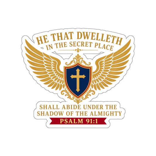 Secret Place Psalm 91:1 Die-Cut Sticker