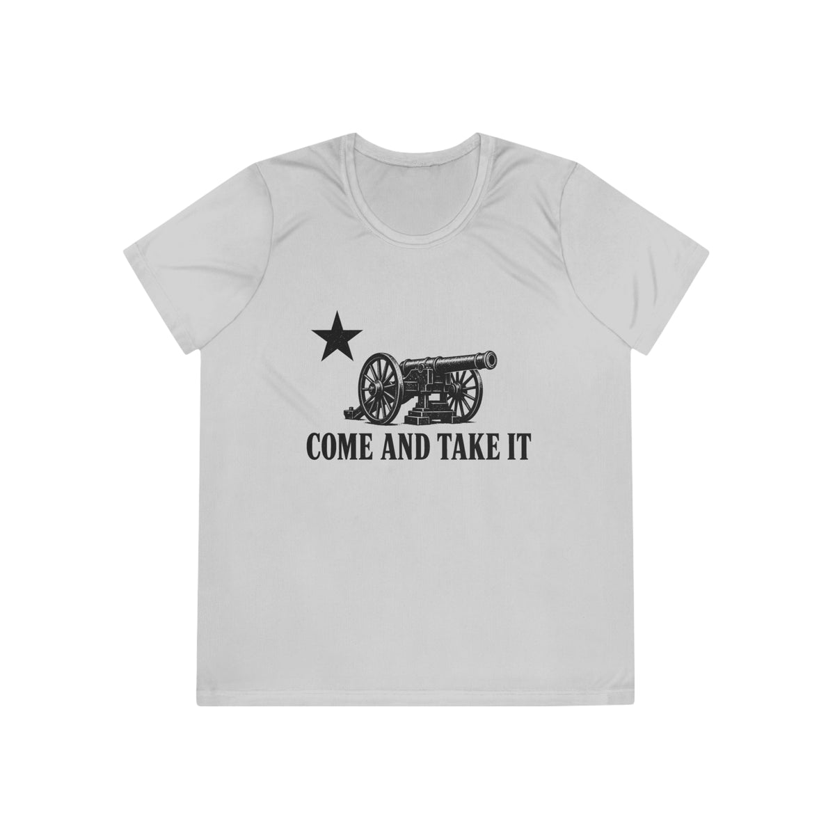 Come and Take It Cannon Women's Dry-Fit Performance Tee