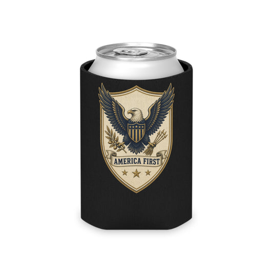 America First Badge Can Cooler