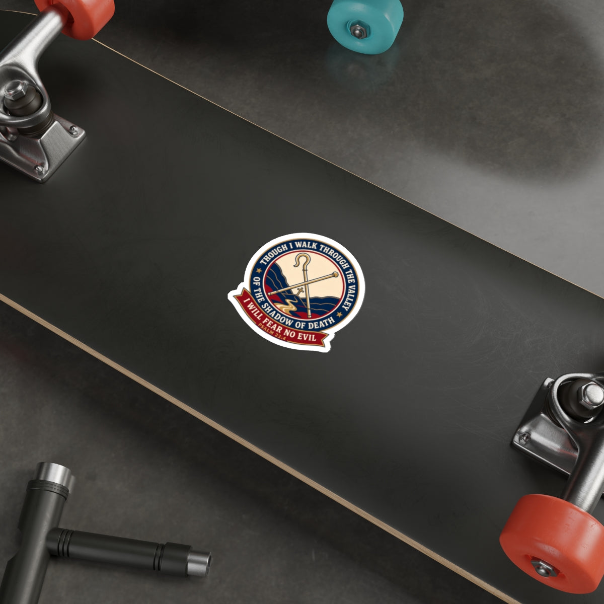 Fear No Evil Psalm 23:4 Die-Cut Sticker