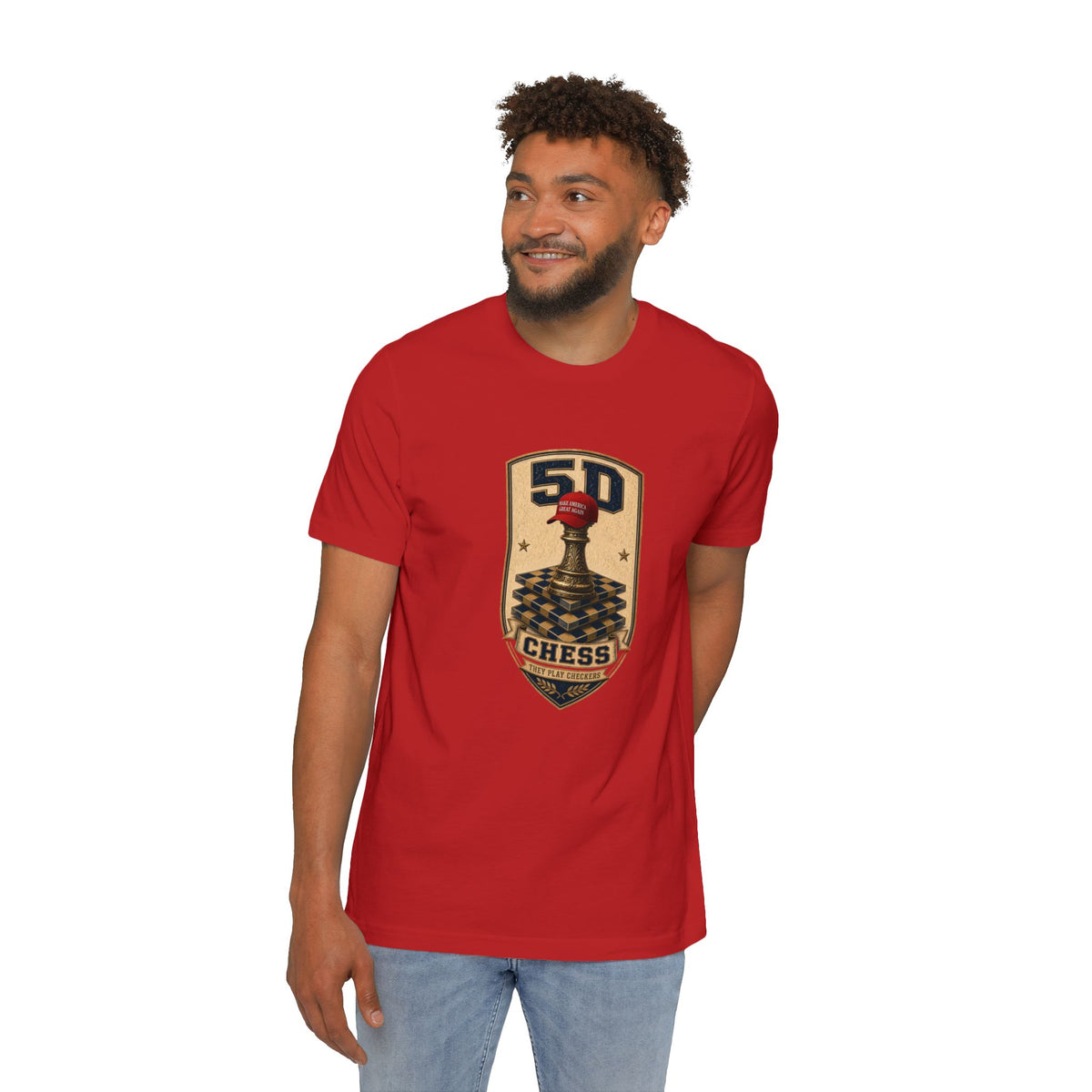 5D Chess Badge Lightweight Tee
