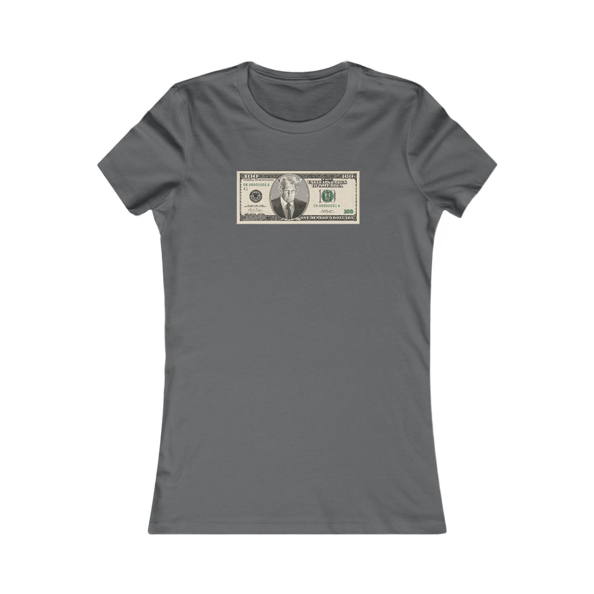Trump $100 Bill Women's Slim Fit Tee
