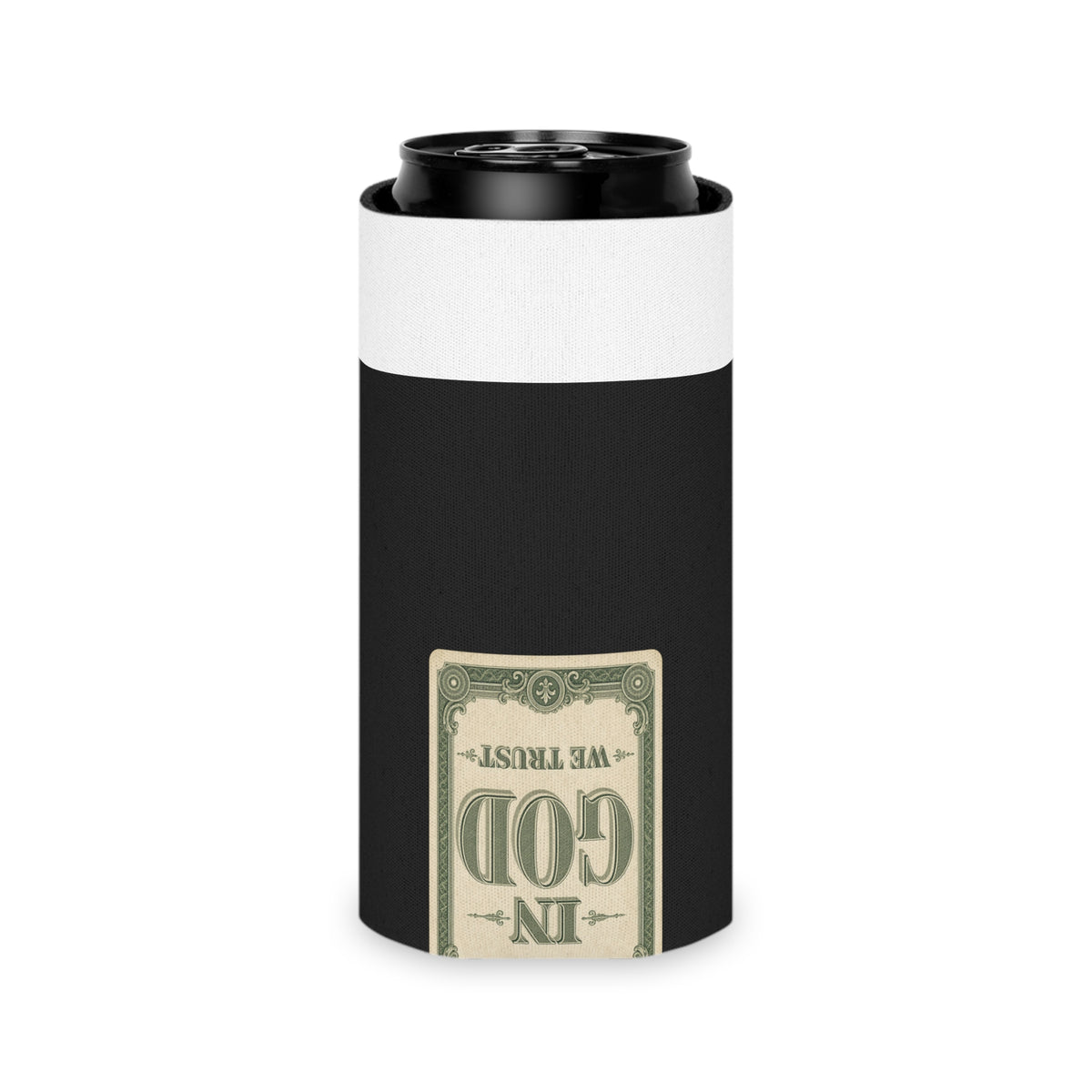 In God We Trust Card Can Cooler