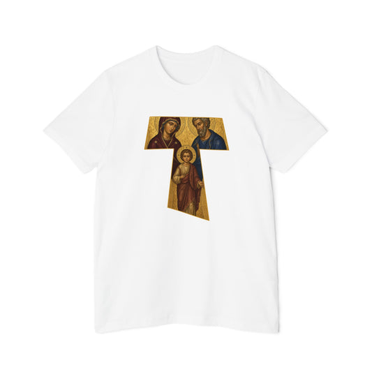 Holy Family Tau Cross Lightweight Tee – I AM Back
