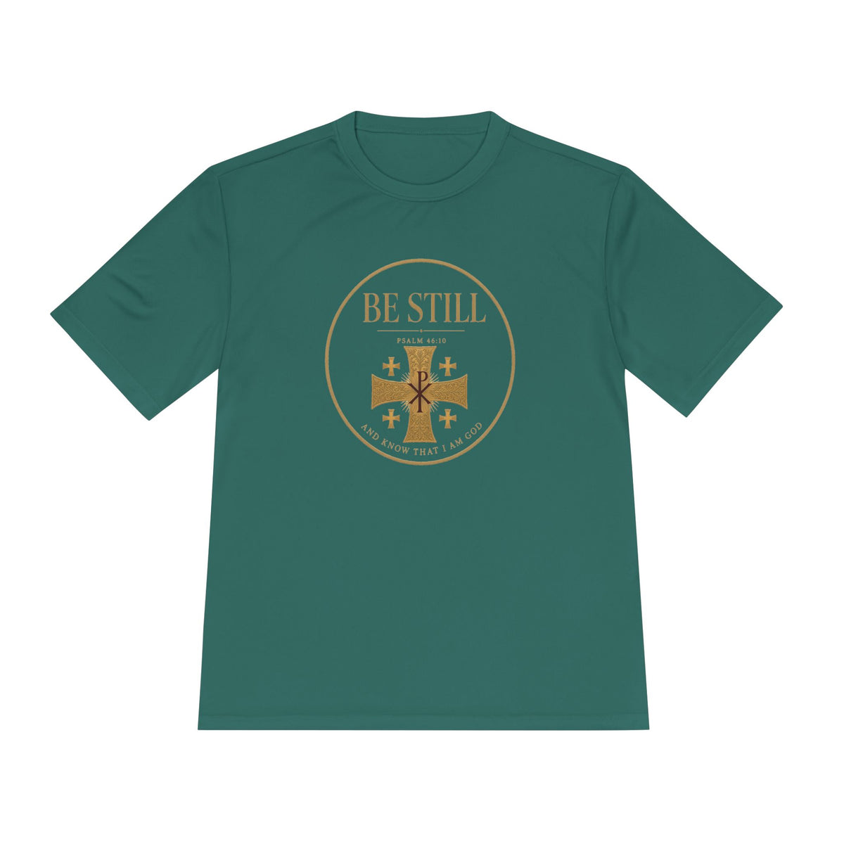 Be Still Psalm 46:10 Men's Dry-Fit Performance Tee