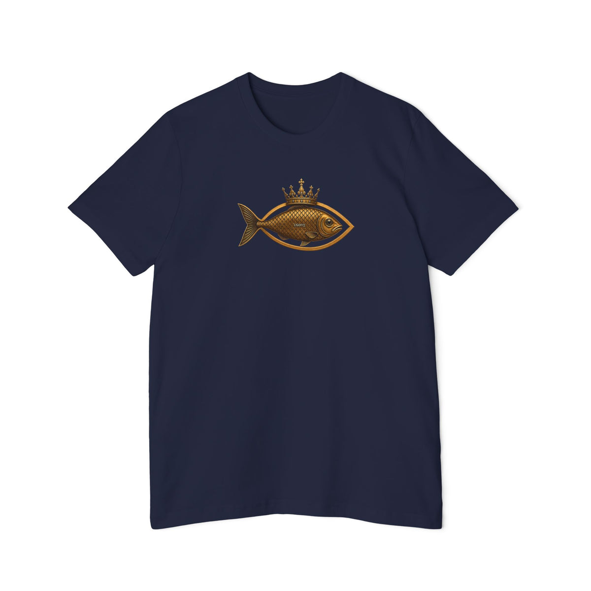 Crowned Ichthys Jesus Fish Lightweight Tee