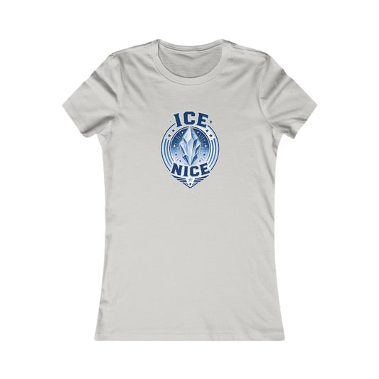 ICE is NICE Badge Women's Slim Fit Tee