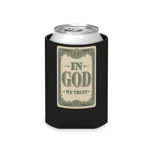 In God We Trust Card Can Cooler
