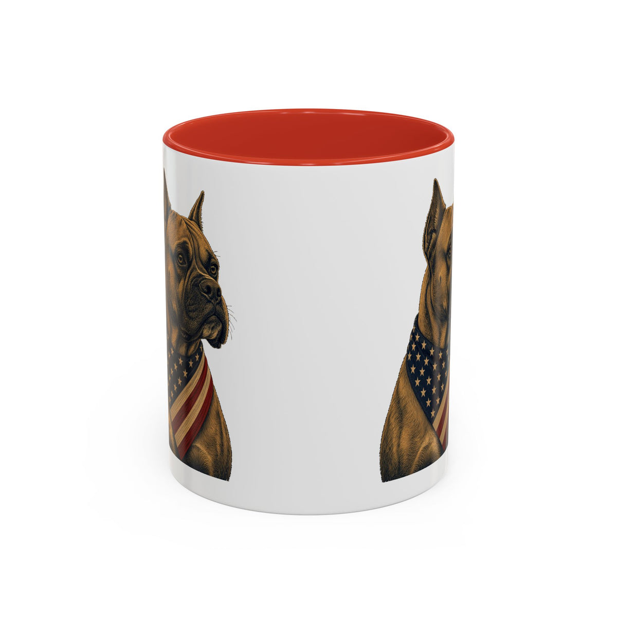 Patriotic Boxer Accent Mug