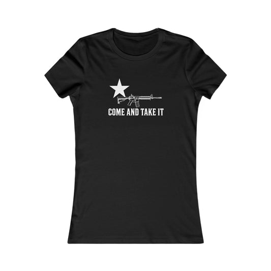 Come and Take It Rifle Women's Slim Fit Tee - Dark Colors