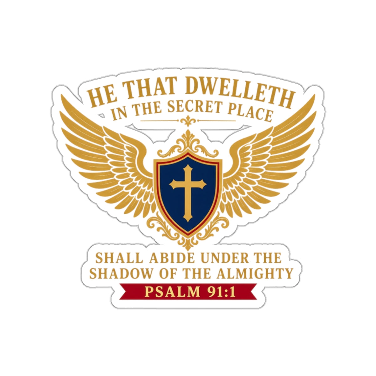 Secret Place Psalm 91:1 Die-Cut Sticker