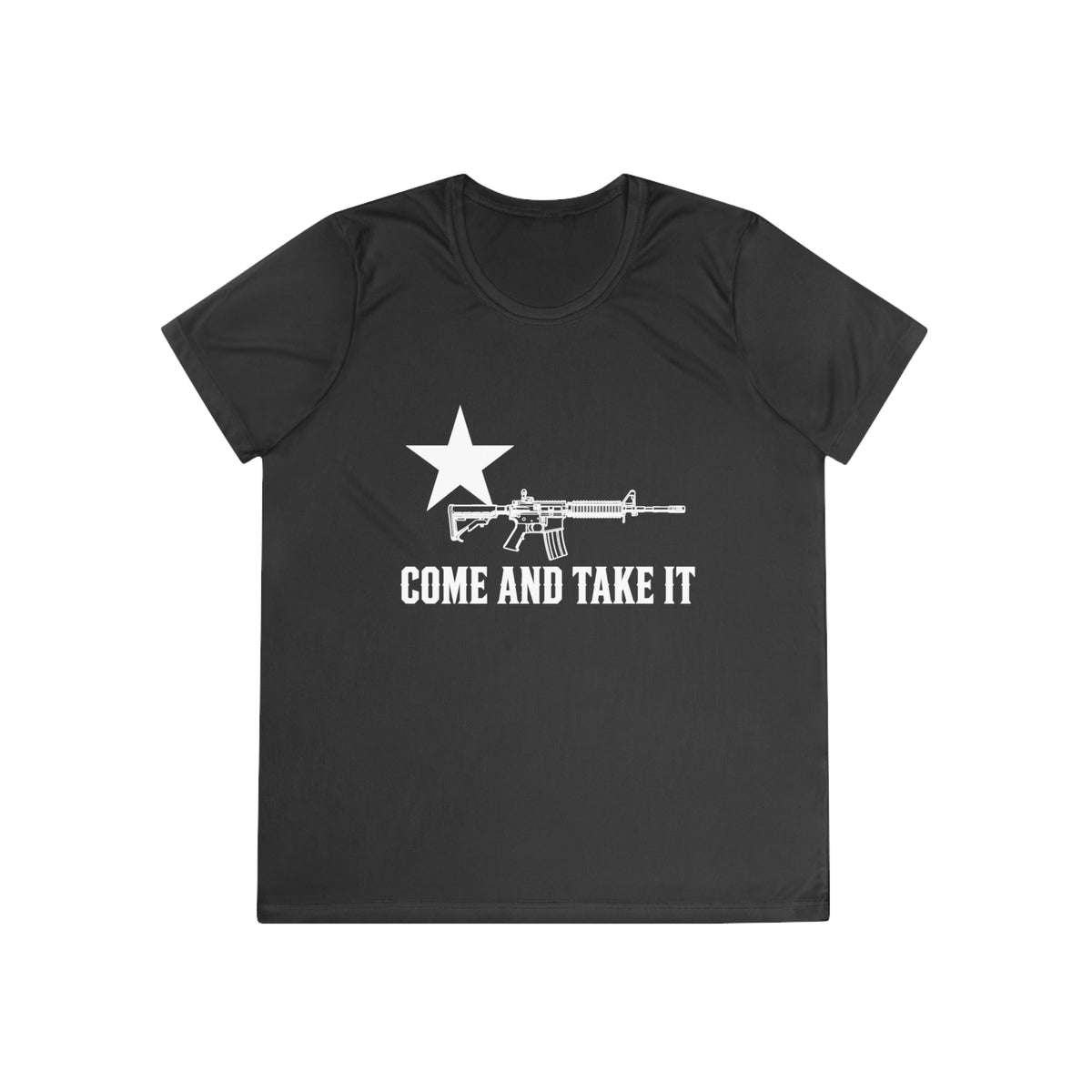 Come and Take It Rifle Women's Dry-Fit Performance Tee - Dark Colors