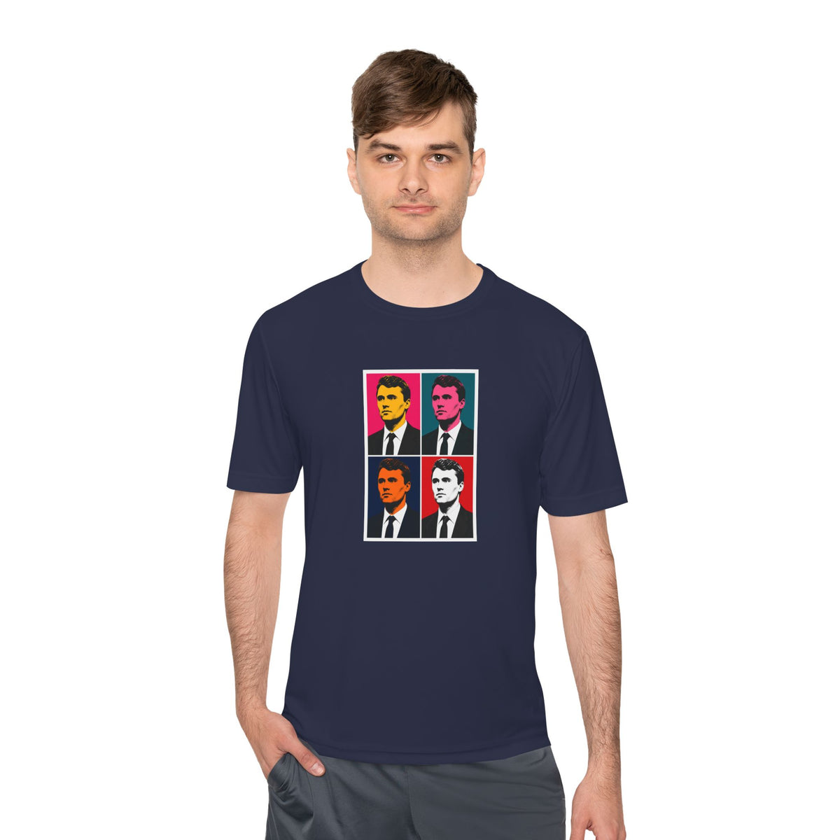 Charlie Pop Art Men's Dry-Fit Performance Tee