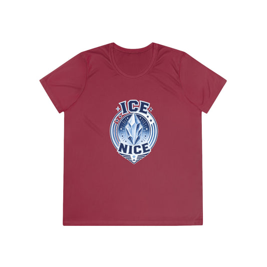 ICE is NICE Badge Women's Dry-Fit Performance Tee