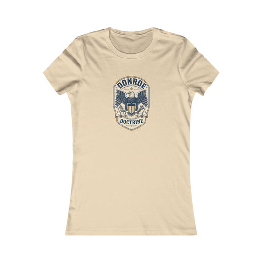 Donroe Doctrine Badge Women's Slim Fit Tee
