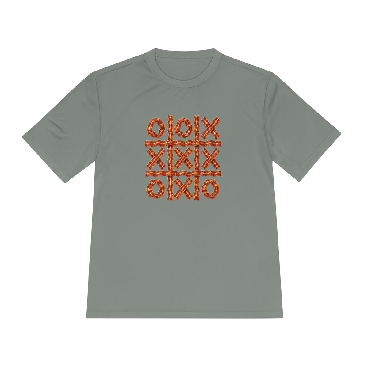 Bacon Tic-Tac-Toe Men's Dry-Fit Performance Tee