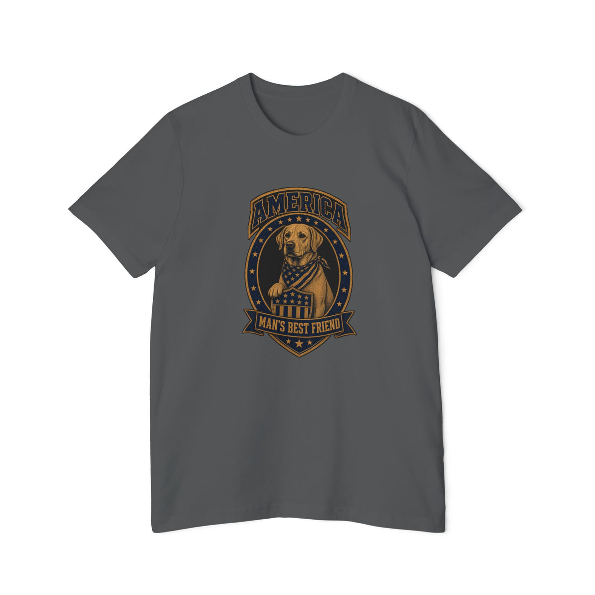 America Man's Best Friend Badge Lightweight Tee