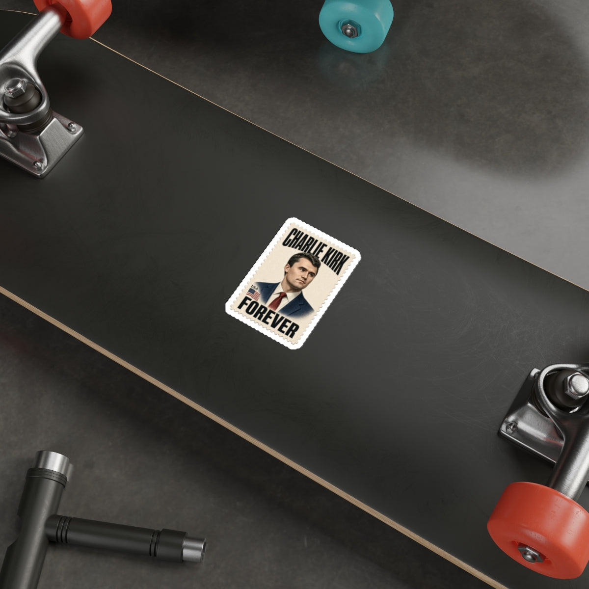Charlie Kirk Forever Stamp Die-Cut Sticker