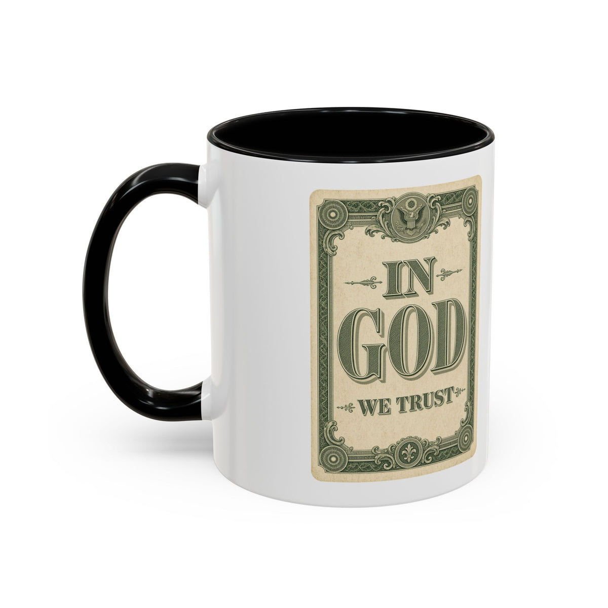 In God We Trust Card Accent Mug
