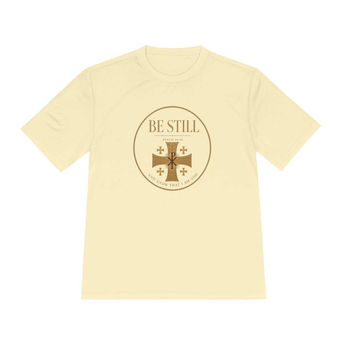 Be Still Psalm 46:10 Men's Dry-Fit Performance Tee