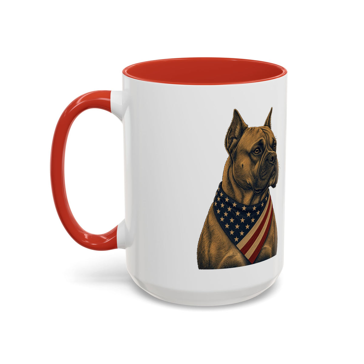Patriotic Boxer Accent Mug
