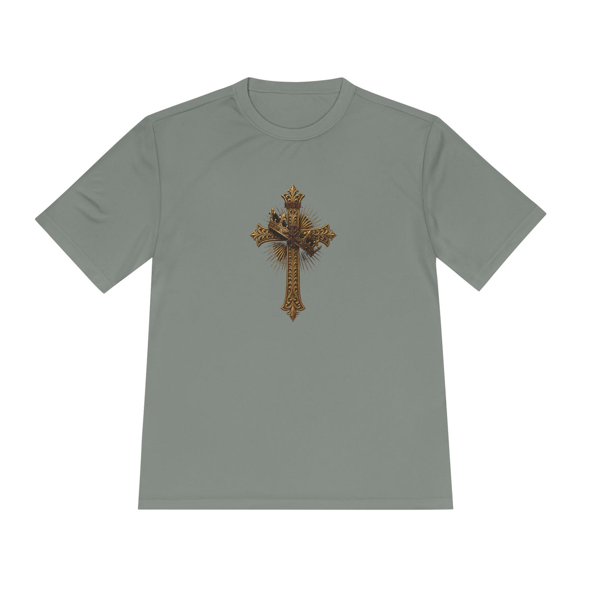 INRI Crowned Cross Men's Dry-Fit Performance Tee