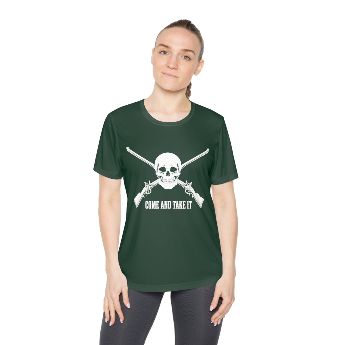 Come and Take It Jolly Roger Women's Dry-Fit Performance Tee