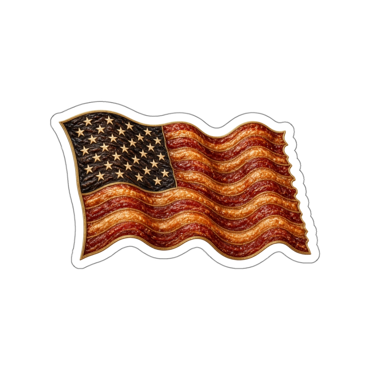 Bacon Flag Die-Cut Sticker