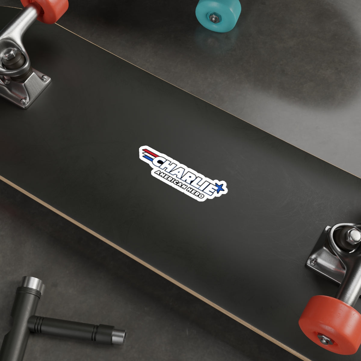 Charlie American Hero Die-Cut Sticker