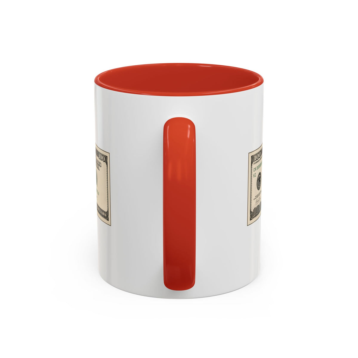 Charlie Kirk $100 Bill Accent Mug