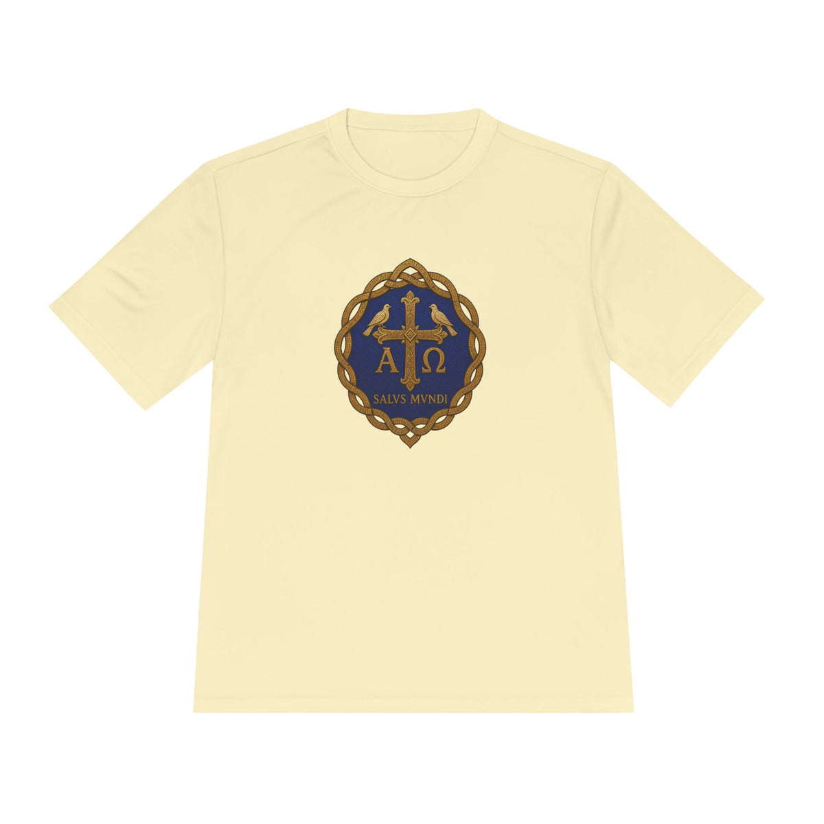 Salus Mundi Mosaic Cross Men's Dry-Fit Performance Tee