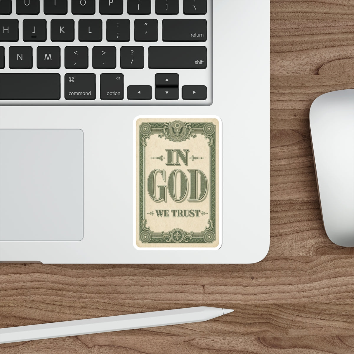 In God We Trust Card Die-Cut Sticker