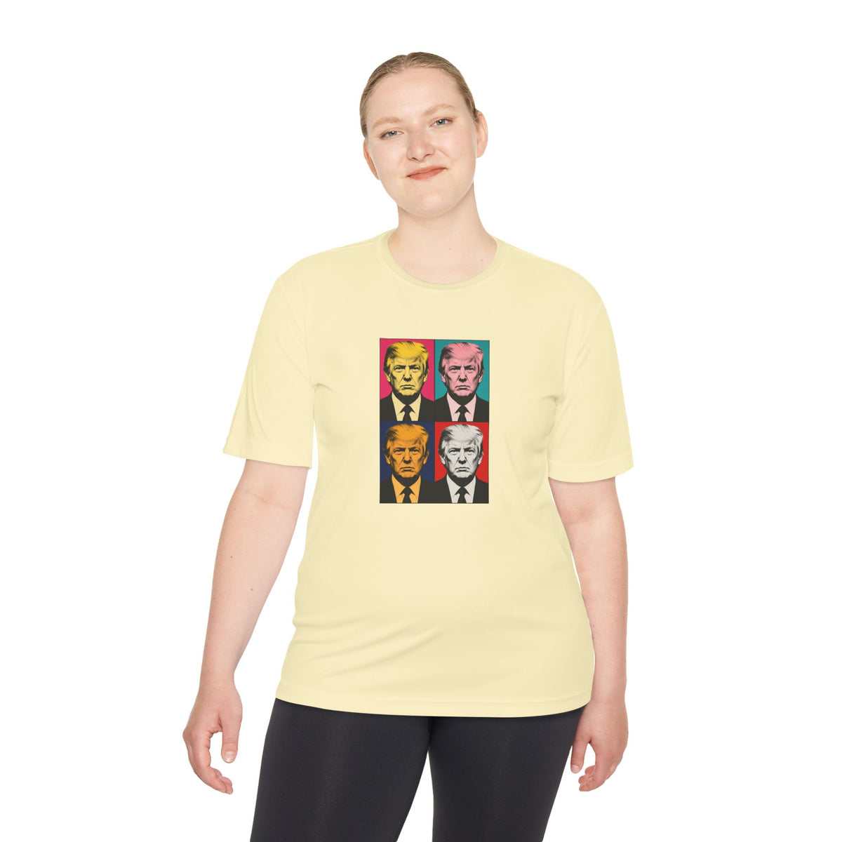 Trump Pop Art Grid Men's Dry-Fit Performance Tee