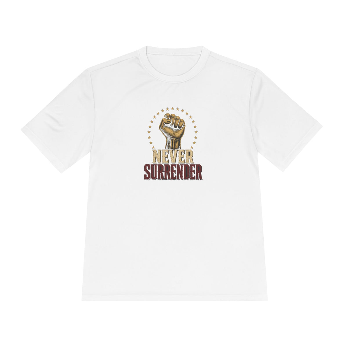 Never Surrender Men's Dry-Fit Performance Tee