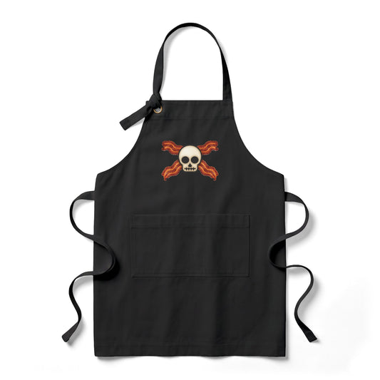 Bacon Jolly Roger Heavy Twill Bib Apron