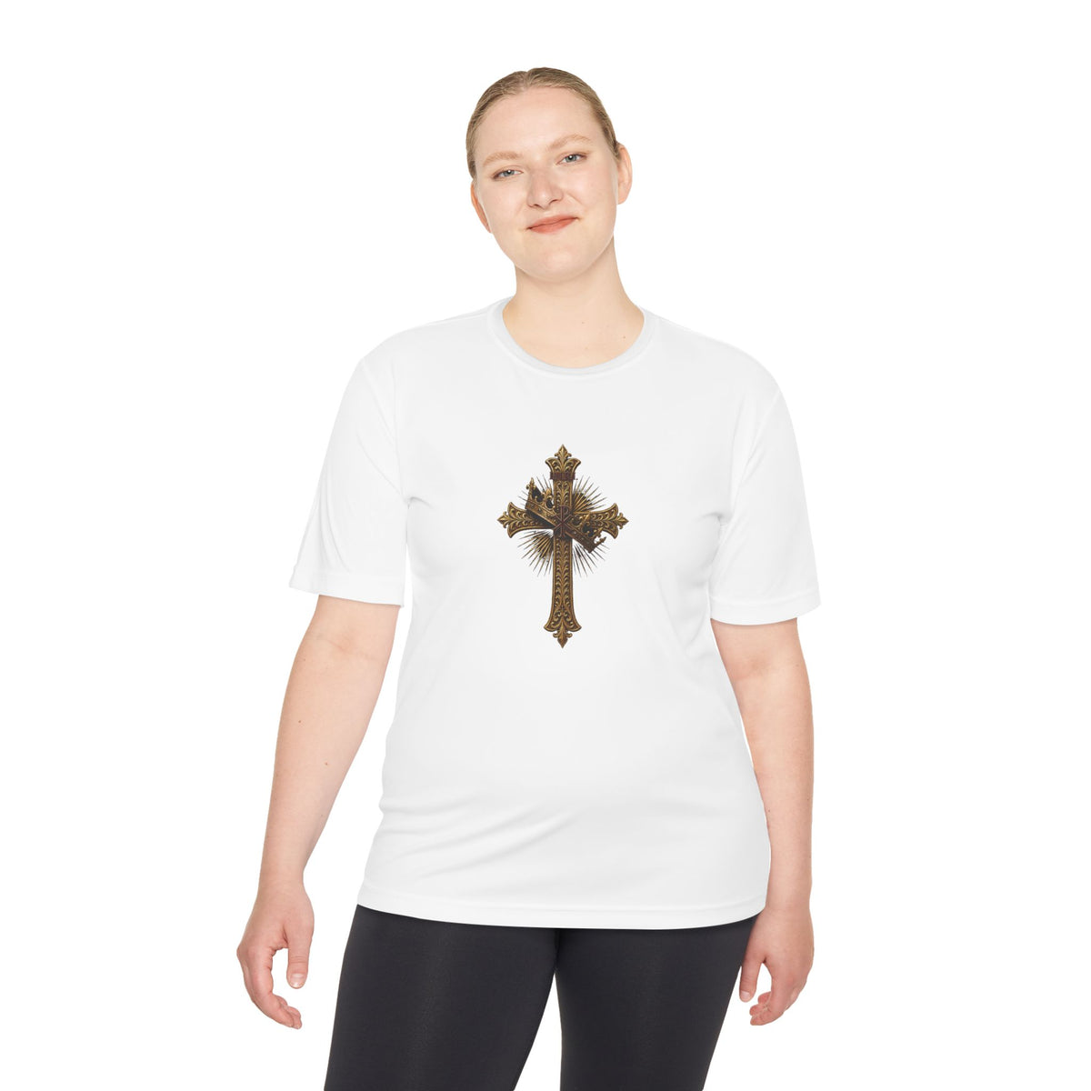 INRI Crowned Cross Men's Dry-Fit Performance Tee