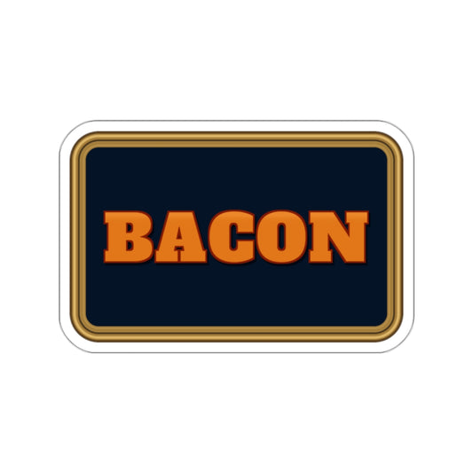 BACON Orange Block Die-Cut Sticker